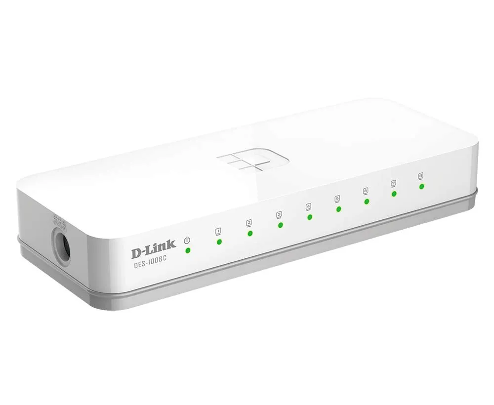 D-Link Desktop LAN Switch 8 Port Normal DES-1008C view 2